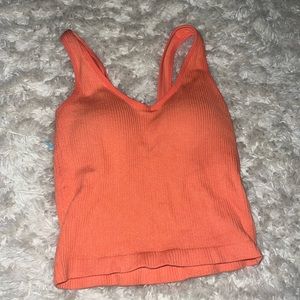 orange tank top